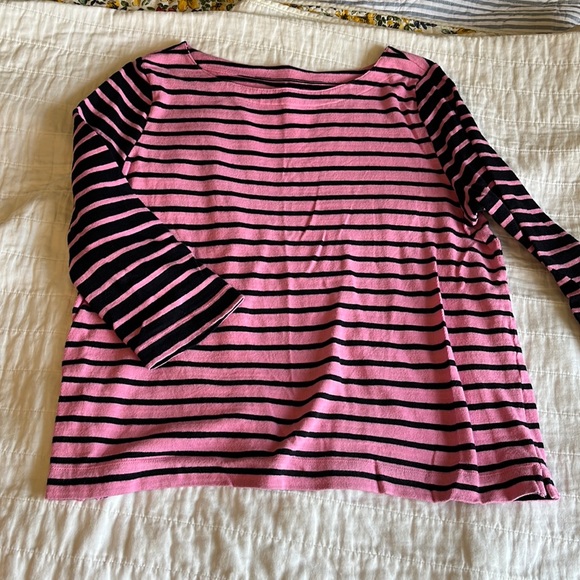 Preppy lightweight cotton striped sweater - Picture 1 of 5